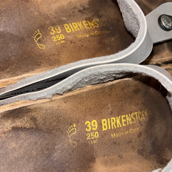 Silver Gizeh Birkenstock Sandals - Picture 7 of 7